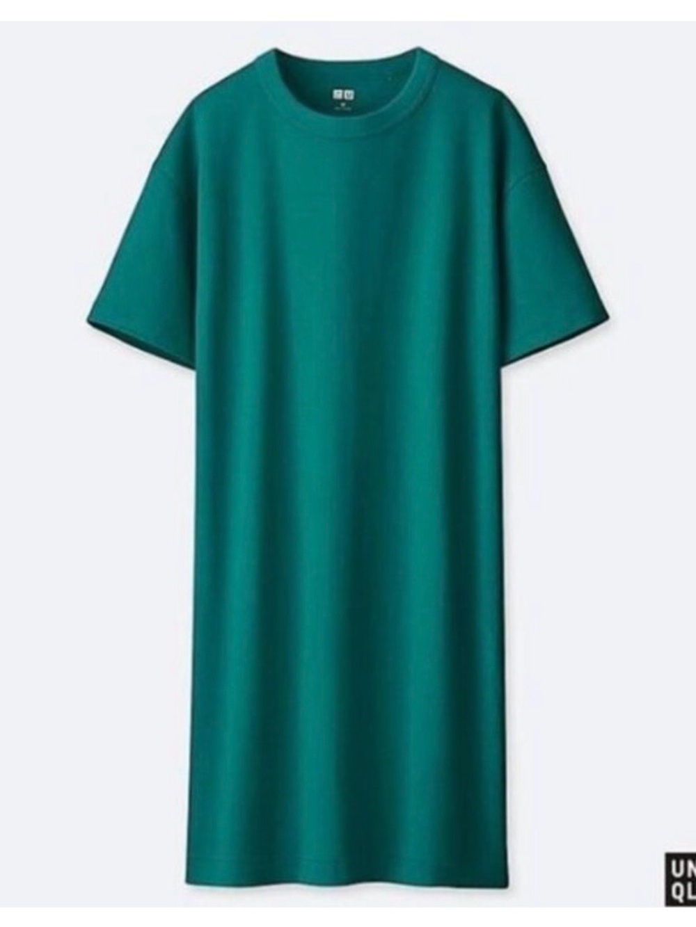 Uniqlo Teal Green‎ T-Shirt Dress Shirt Size small.